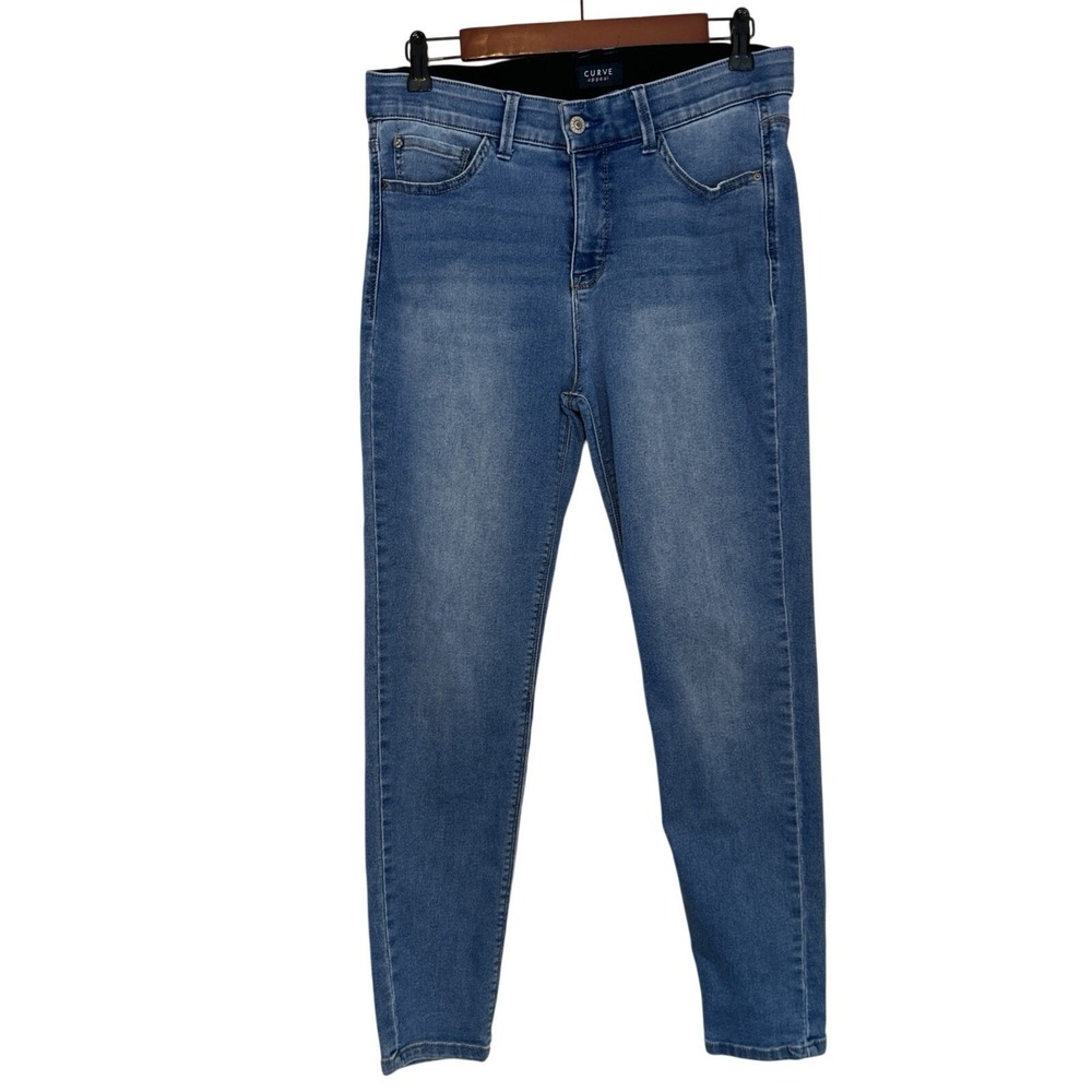 Curve Appeal Women's Jeans Concealed Comfort Waist 5-Pocket Stretch Size  10/30